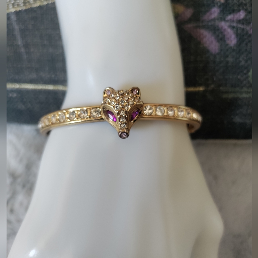 Betsey Johnson Rhinestone Fox Bracelet